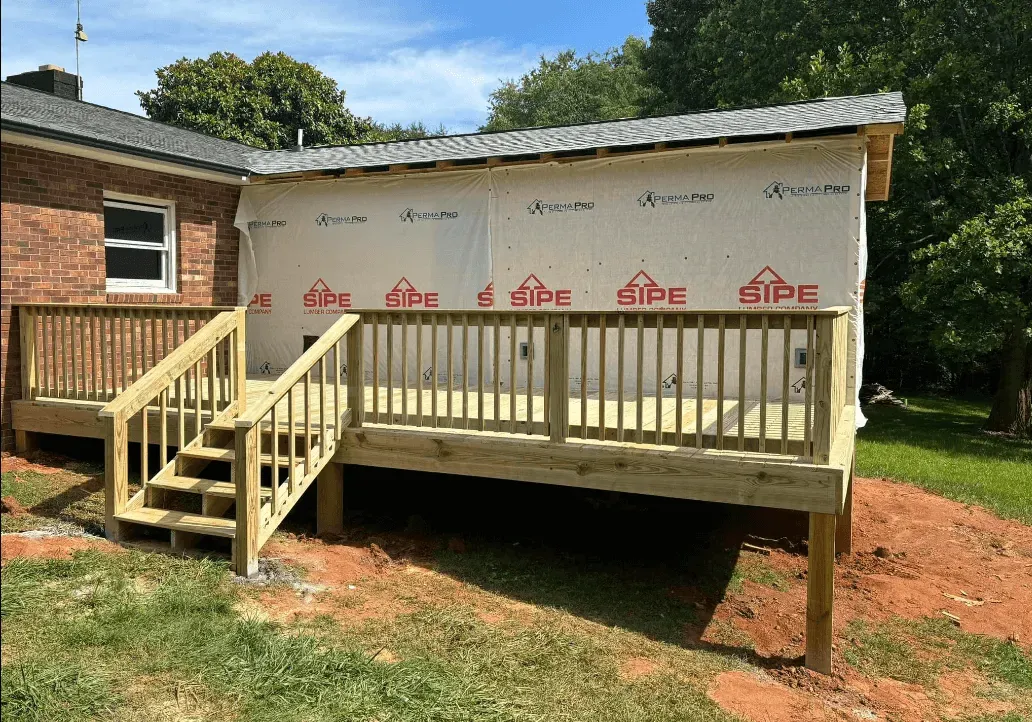 New 10x20 custom wood deck — Hickory NC