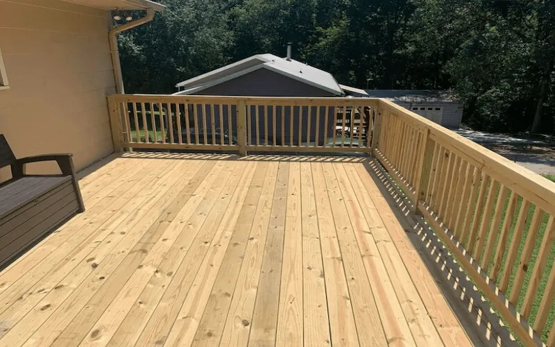 14x24 wood deck — Hickory NC