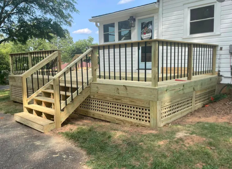 deck-replacement-on-old-farmhouse-Conover-NC